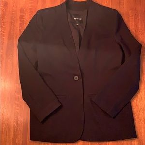 Madewell Tribune Blazer, Black, Size 12, NWOT